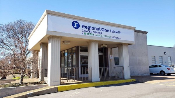 Healthcare building entrance